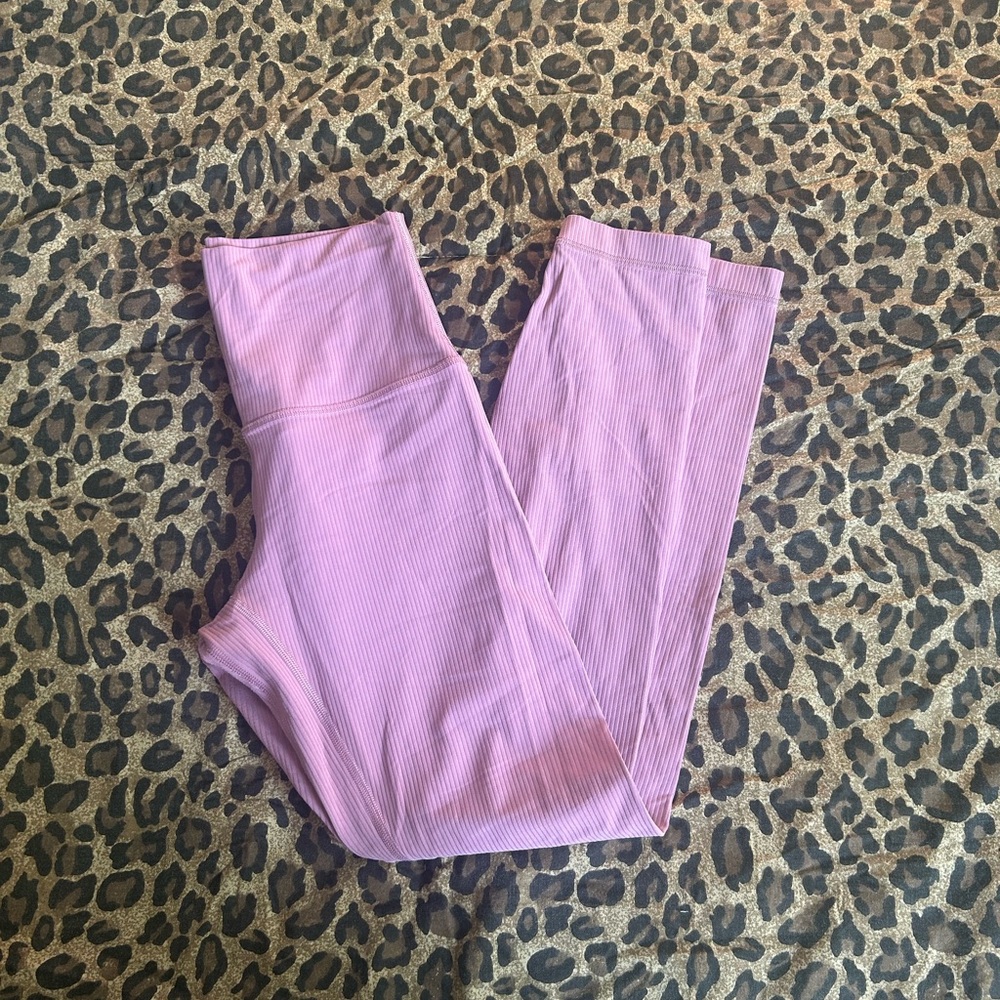 lululemon Pink Ribbed align Leggings